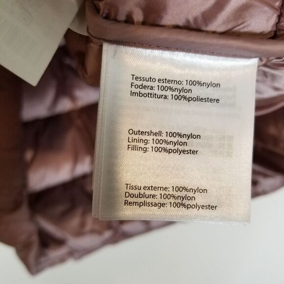 Save the Duck Women Reese Hooded Puffer Jacket Sz S Rose Insulated Zip Up Mid - Picture 11 of 11